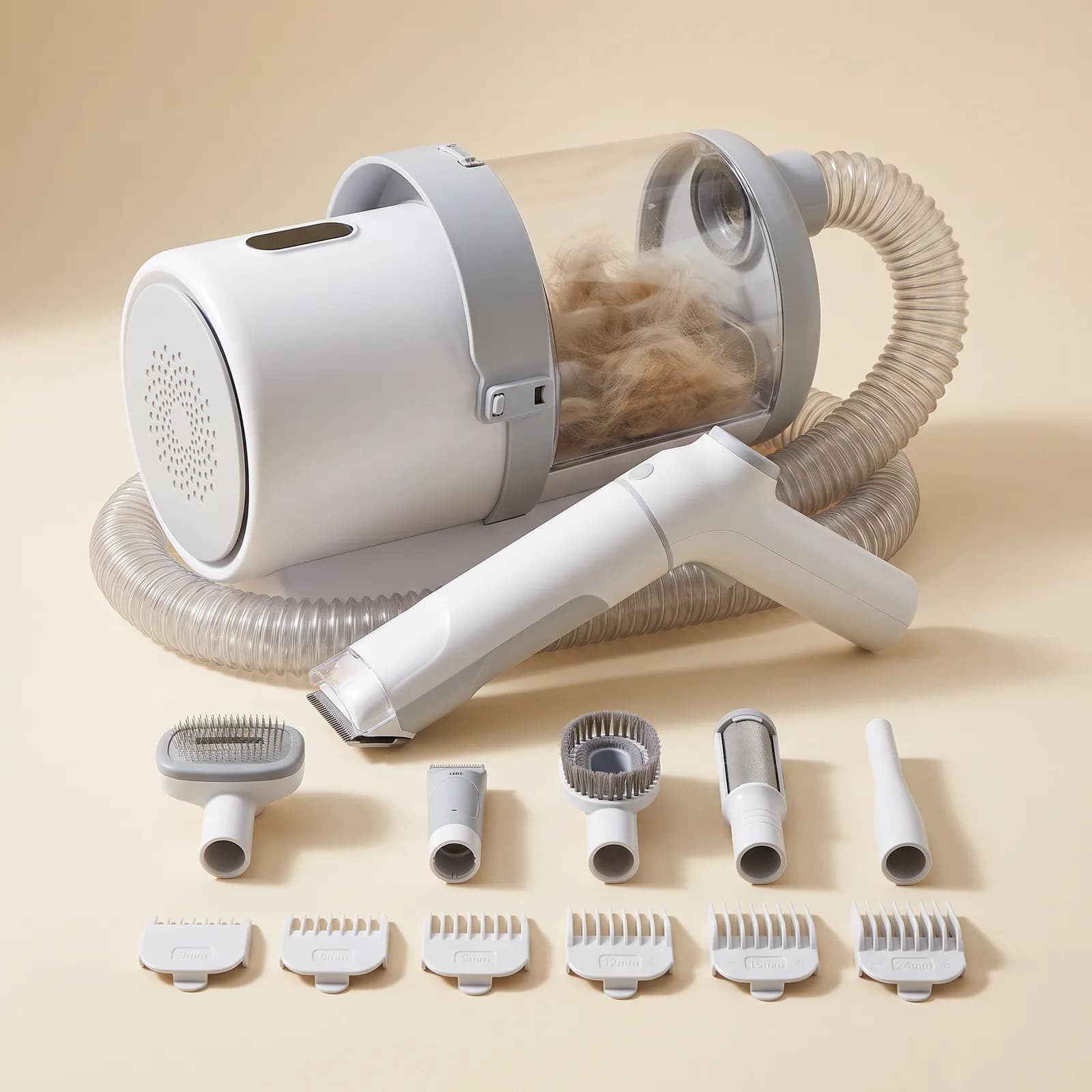 White and grey kit with all five heads and six comb guards