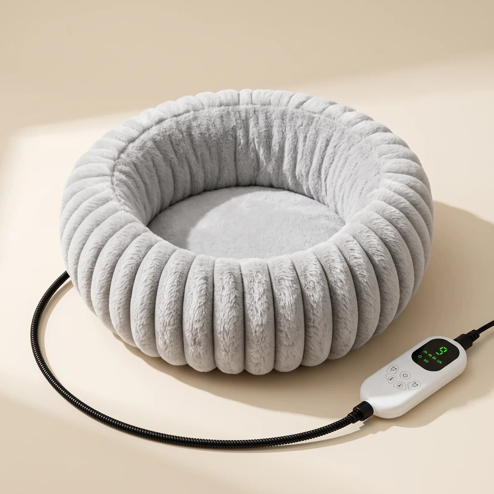Grey heated bed